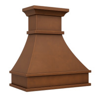 Handmade Copper Range Hood Cover – Custom-Fitted Artisan Ventilation