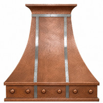 Copper Hood with Vertical Zinc Straps Lifestyle Images
