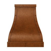 Curved Copper Range Hood – Free Shipping & Custom Handcrafted Design