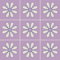 Lavender Daisy Talavera Tile Lifestyle Ideas | Decorative Ceramic Inspiration