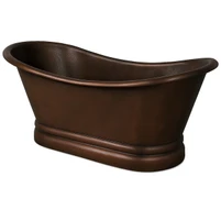 Dark Patina Copper Soaking Bathtub Bathroom Images