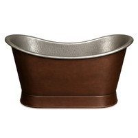 Double Slipper Copper Tub with Tin Interior – Artisan Luxury