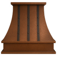 Ductless Hammered Copper Range Hood | Rustica House