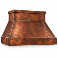 Hammered Copper Range Hood Kitchen Design Ideas