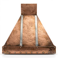 Hammered Pyramid Copper Hood Zinc Straps Images