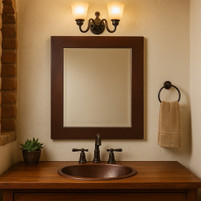 ​Copper Mirrors in the Bathroom