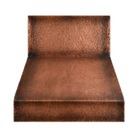 Hammered Under-Cabinet Copper Hood Wide Chimney Images