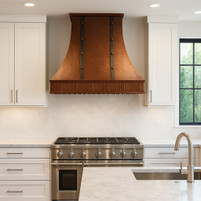 ​Copper Range Hood for Open Kitchen