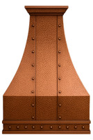 Hard-Hammered Copper Range Hood – Textured Artisan Design