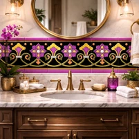 Handcrafted Mexican Ceramic Bathroom Tiles | Talavera & Relief Tile