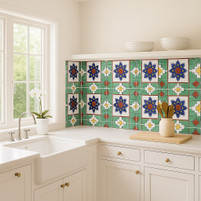 Handmade Rustic Kitchen Tiles from Mexico