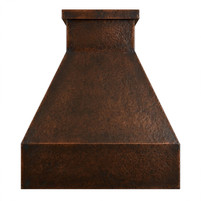 Minimalist Trapezoidal Copper Range Hood Lifestyle Images