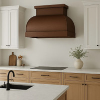 Modern Design Copper Range Hood Lifestyle Images