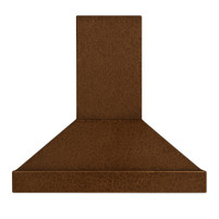 Modern Pyramid Copper Hood Tall Chimney Images