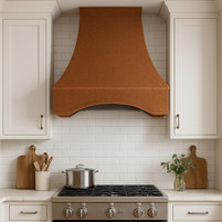 Random Hammered Copper Range Hood Lifestyle Images