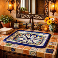 Hand Painted Mexican Bathroom Sinks