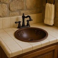 Handmade Copper Sink for Unique Bathroom