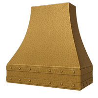 Handcrafted Rustic Brass Range Hood – Artisanal Metal Ventilation