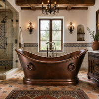 72 Inch Hand-Hammered Copper Bathtub Guide