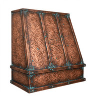 Under-Cabinet Copper Hood with Verde Straps Images