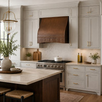 Under-Cabinet Copper Range Hood Lifestyle Images