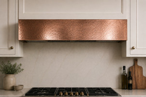 Hand-Polished Copper Box Under-Cabinet Hood Lifestyle Images