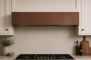 Smooth Copper Box Under-Cabinet Range Hood Kitchen Lifestyle Images