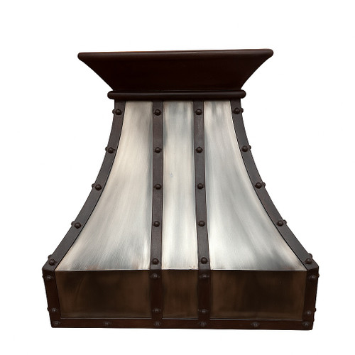 Small iron kitchen range hood, front view