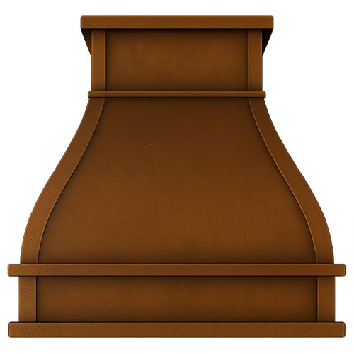 Tuscan under-cabinet copper range hood front view