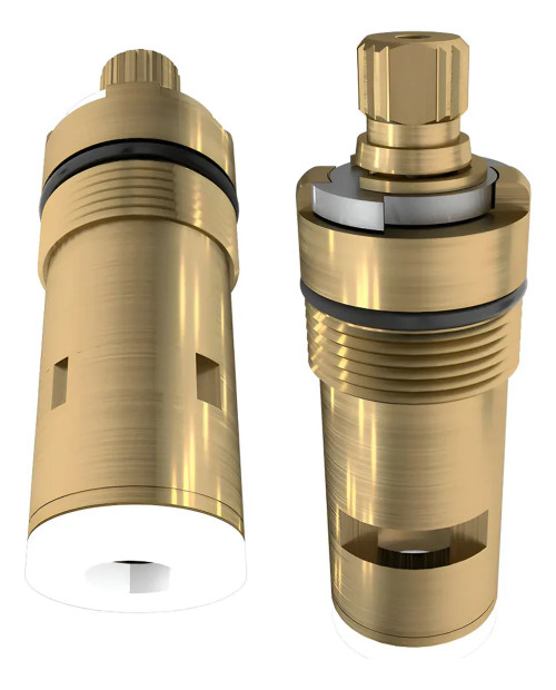 Replacement cold and hot water cartridge valve set for Rustica House kitchen and bathroom bronze faucets