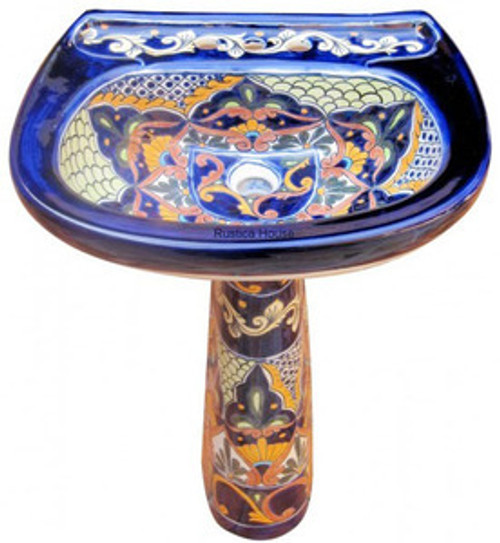 rustic decor pedestal bathroom sink