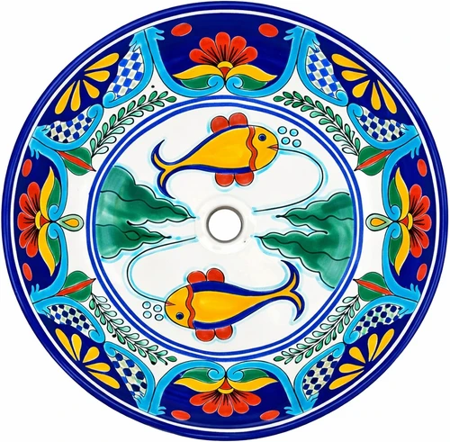 Talavera above counter drop in vessel sink main image
