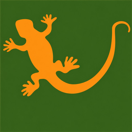 Mexican lizard motif ceramic tile