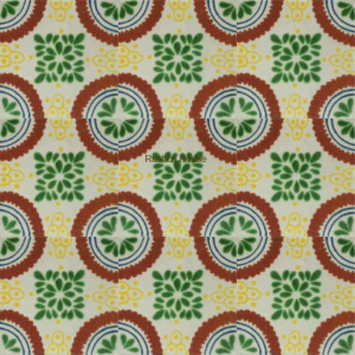colonial Mexican tiles terracotta