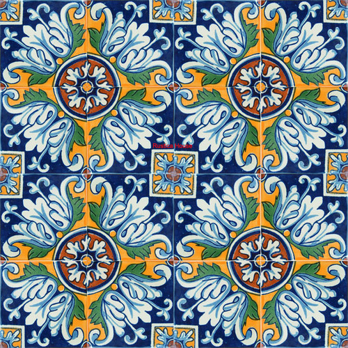 Mexican tiles folk art