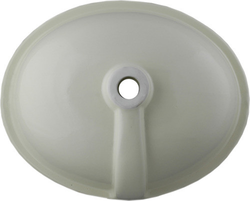 Hand crafted mexican oval bathroom sink.