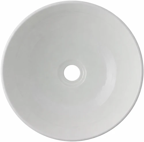 Round white talavera bathroom sink modern ceramic design