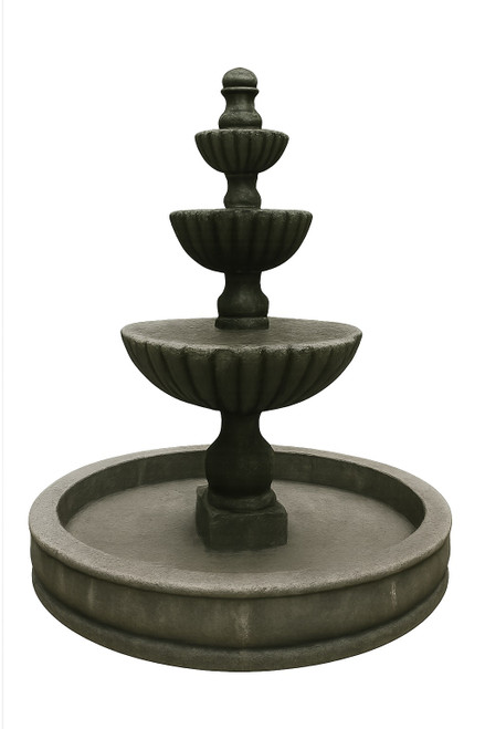 Three Tier cantera stone fountain from Mexico