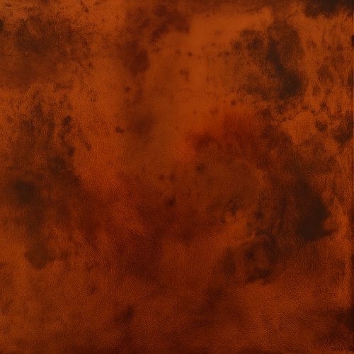 Close-up of hammered texture on a square copper tabletop for commercial use