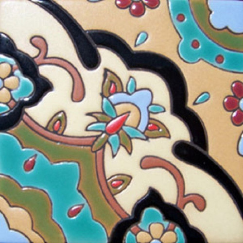 hacienda relief tile pastel green