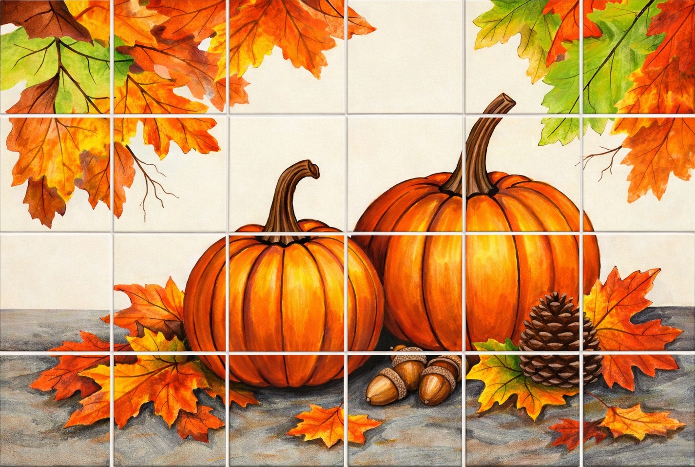 その他 Etain decoration murale mexican-pumpkin-autumn-