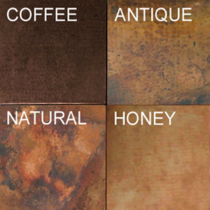 Copper Patina Finish Options - Rustica House