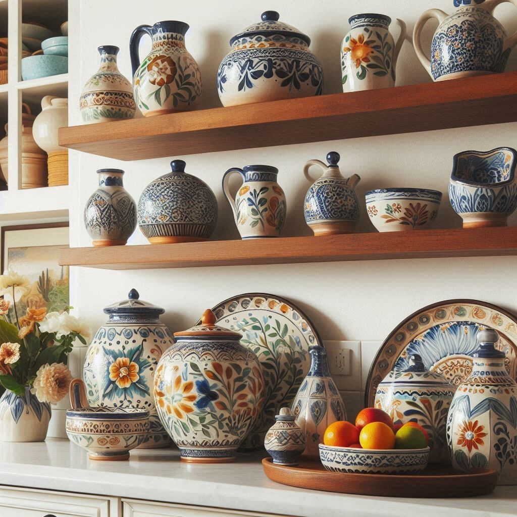 Handcrafted Mexican decorative pottery