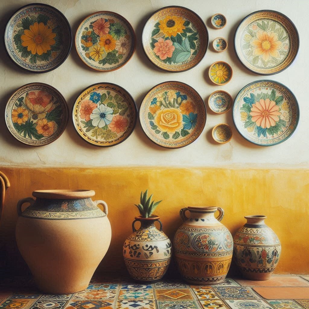 Talavera dining room decorative ceramic from Mexico