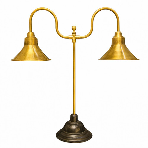 Industrial Brass Wall Lamp with Rustic Black or Honey Finish