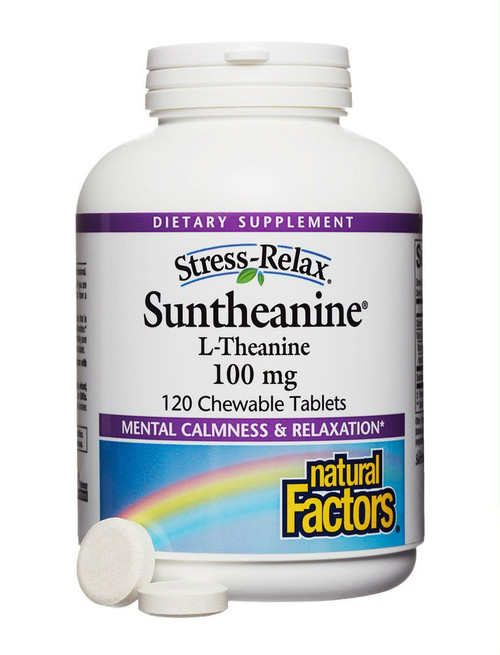 Natural Factors  Stress-Relax Suntheanine L-Theanine 120 Tabs