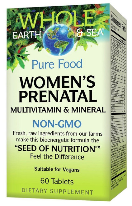 Natural Factors Whole Earth & Sea Women's Prenatal 60 Tabs