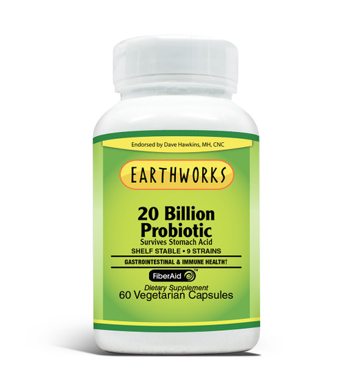 20 Billion Probiotic 60 by Dave Hawkins' EarthWorks