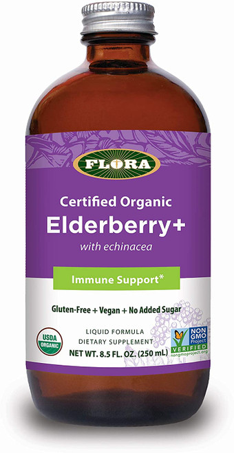 Flora Elderberry + Echinacea Immune Support 8.5 oz