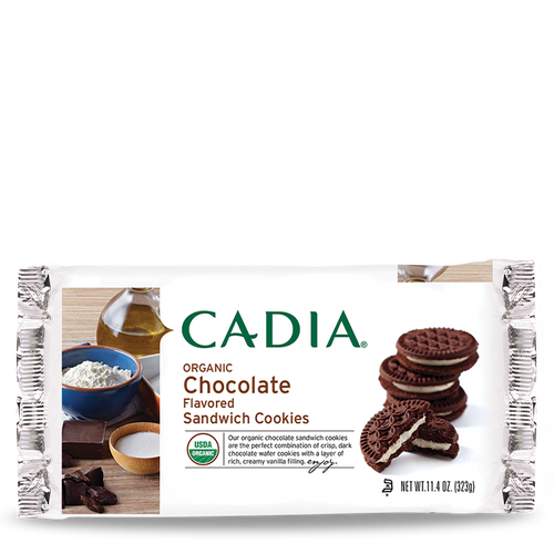 Cadia Organic Chocolate Flavored Sandwich Cookies 10.5 oz